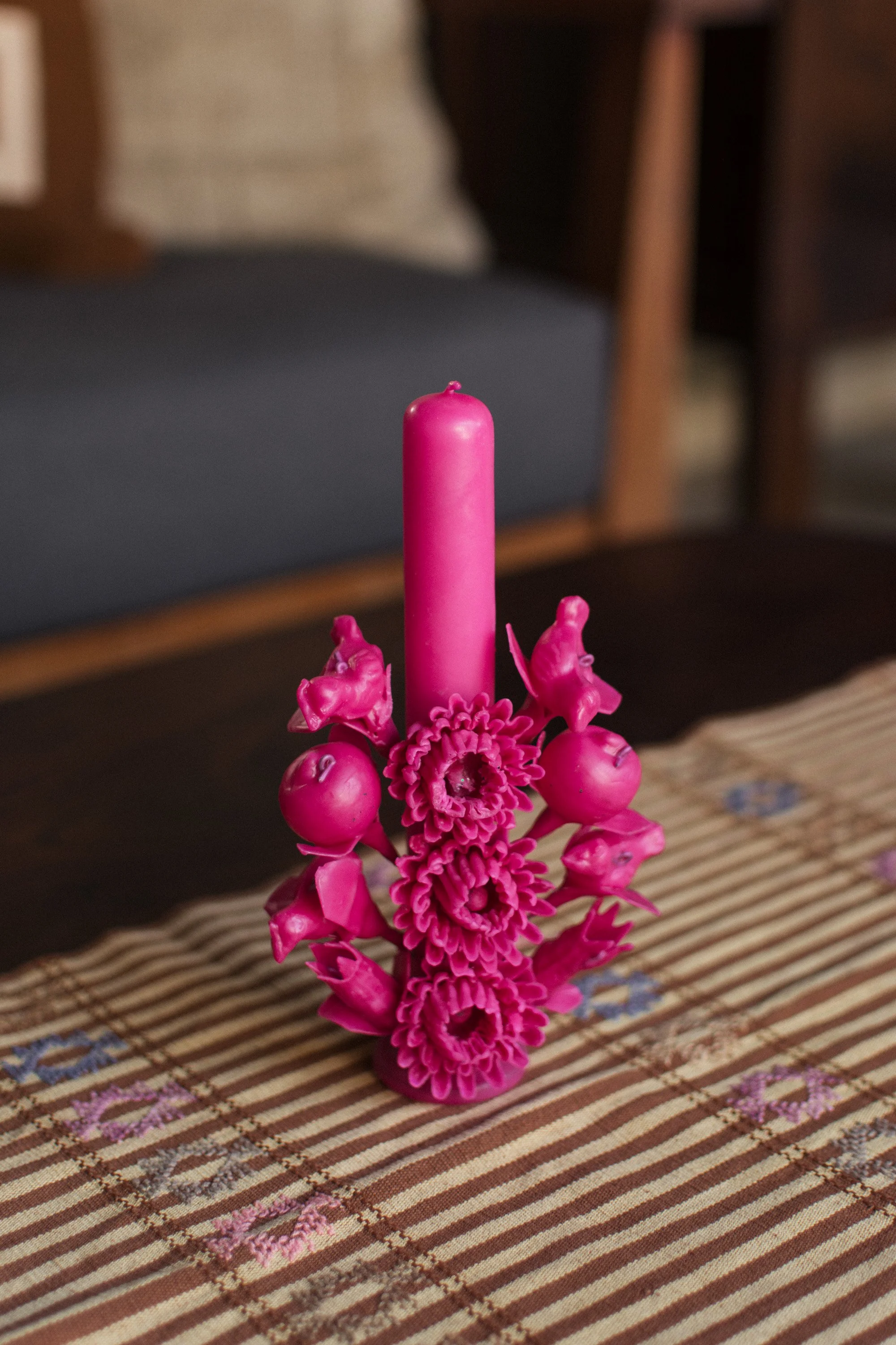 Gray bird Oaxacan Candle by Casa Viviana — Cuescoo